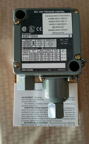 Allen Bradley Pressure Control Switch   836T-T253J    NIB