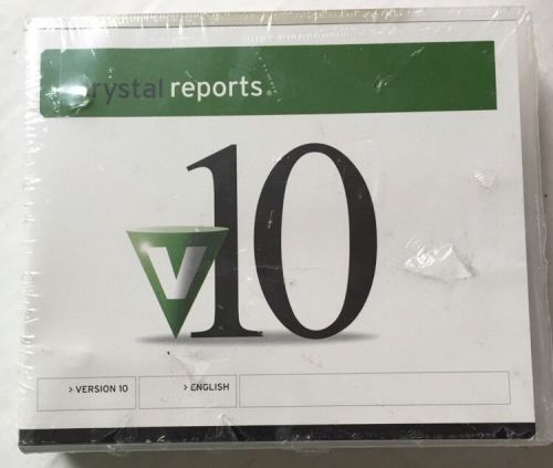 CRYSTAL REPORTS PROFESSIONAL VERSION 10 ENGLISH New Sealed