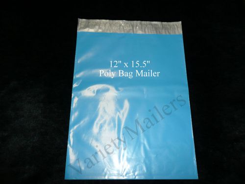 22 BLUE POLY BAG POSTAL MAILING ENVELOPES 12x15.5  BOUTIQUE COLOR 12&#034; x 15.5&#034;