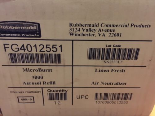 Rubbermaid Commercial FG4012551 Refill for Microburst 3000 Automatic Odor Contro