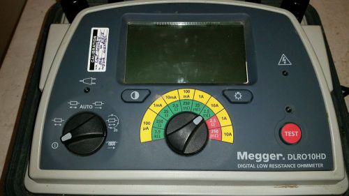 Megger DLRO10HD Digital Low Resistance Ohmmeter 10AMP