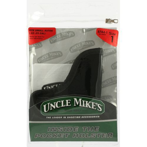 Uncle mike&#039;s 8744-1 inside-the-pocket holster ambidextrous size 1 black for sale