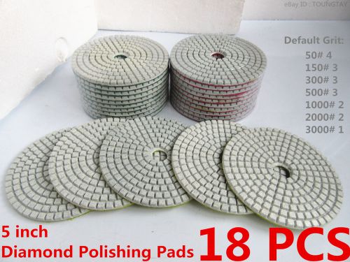 5 inch diamond polishing pads disc set granite marble concrete wet grind ing er for sale