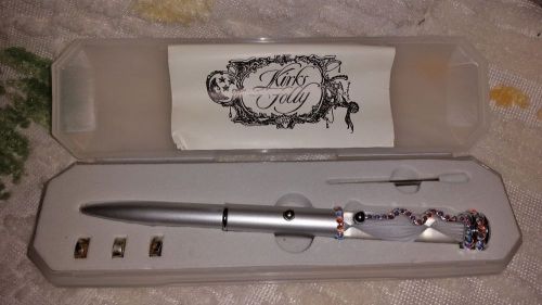 Brand New Kirks Folly Fiber Optic Pen W/Case