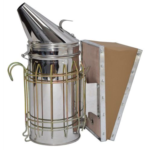 Bee Hive Smoker Stainless Steel Honey Equipment Extractor Supplies Safe Shield