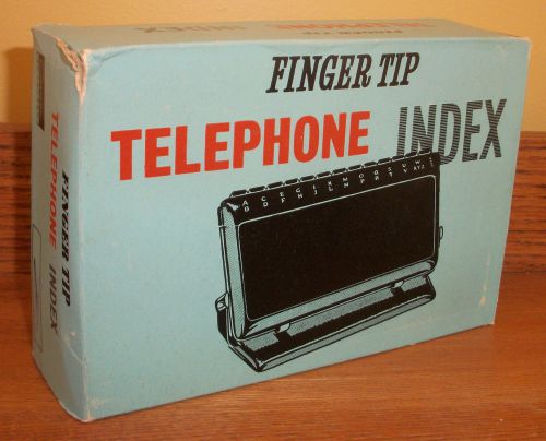 VTG Telephone Index MIB NOS Cayse of London Grey Finger Tip