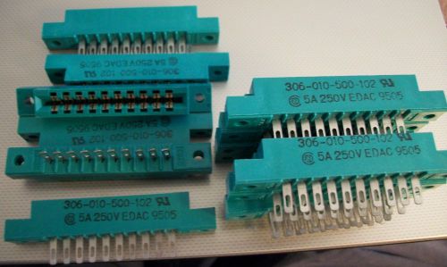 EDAC CIRCUIT BOARD CONNECTOR 10 PIN  #306-010-500-102 (14 AVAILABLE)