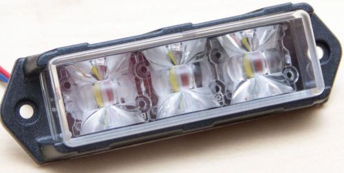 Duplex Dual Color Warning Grille Light Amber White EMS Police Tow Emergency
