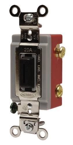Hubbell HBL1202L Double Pole Toggle  Lock  Industrial Grade  15 amp  120/277V