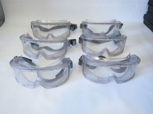 Lot of 6 Uvex Futura 9301 Clear Body Lens Safety Industrial Glasses Goggles
