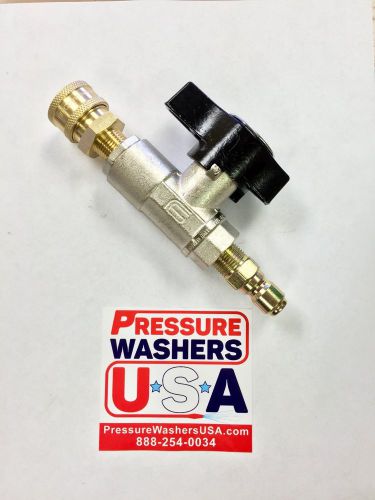 Premium ball valve kit pressure washer to surface cleaner quick couple 4000psi! for sale