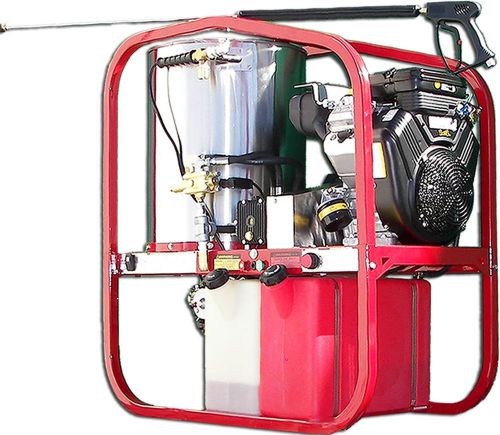 Hot2go hot water wash skid engine powered, diesel heated 4000psi sk40005vh for sale