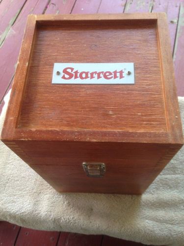 Vintage Starrett Wood Box Case Dove Tail Corners STARRETT name Plate