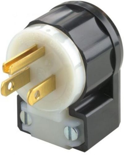 Leviton 5266-ca 15 amp, 125 volt, angle plug, straight blade, industrial grade, for sale