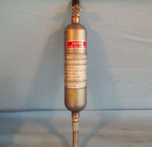 Vacuum Instrument Corp Calibrated Gas Leak OM-5X Glass Capillary/922501 Helium