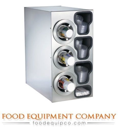 Dispense-Rite CTC-C-3LSS adjustable Cup Dispensing Cabinet