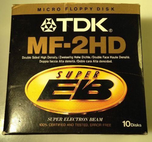 14 TDK MF2HD Micro Floppy Disk Super Electron Beam  New