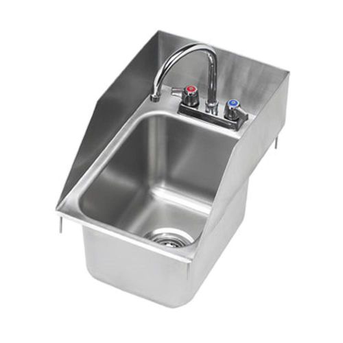 New Krowne HS-1220 - 12&#034; X 18&#034; Drop-In Hand Sink With Side Splashes