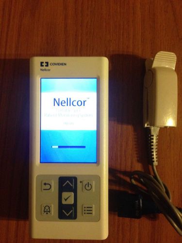 Nellcor PM10N Pulse Oximeter with Nellcor Finger Sensor