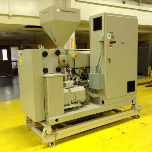 Diamond america non-vented extruder 3in 24:1 l/d used #75525 for sale
