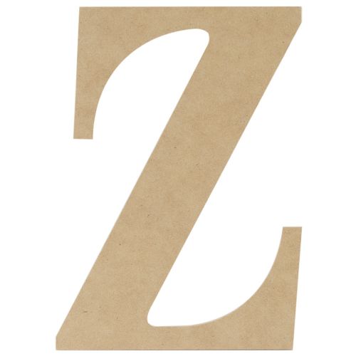 &#034;MDF Classic Font Wood Letters &amp; Numbers 9.5&#034;&#034;-Z, Set Of 6&#034;