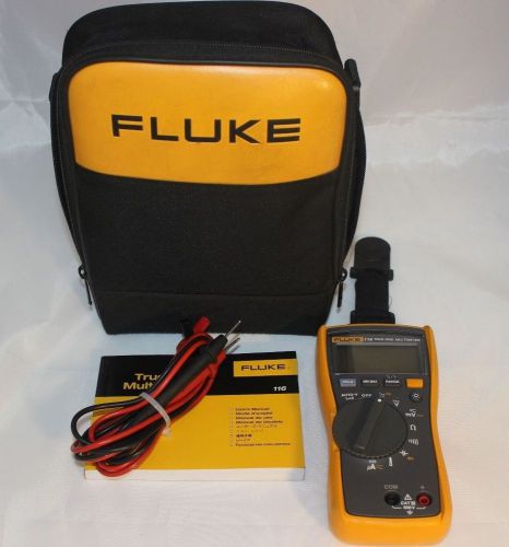 Fluke 116 HVAC True RMS Multimeter w/ Case, Manual and Magnet FAST FREE SHIPPING