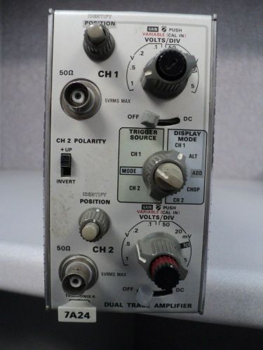 Tektronix 7A24 Dual Trace Amplifier Oscilloscope Plug In
