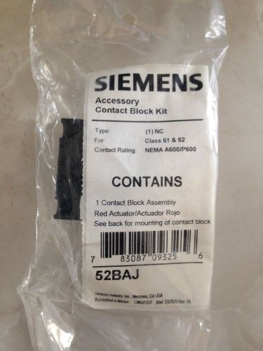 Siemens Accessory Contact Block Kit 52BAJ