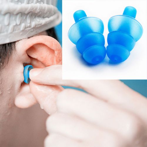 Send Random Silicone Ear Plugs Anti Noise Hearing Protection Earplugs 1Pair+Box