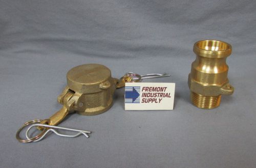 1&#034; brass camlock f100 cam lock cam and groove hose coupling with dust cap for sale