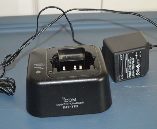Used ICOM Desktop Charger BC-119 - 12V DC - Tested