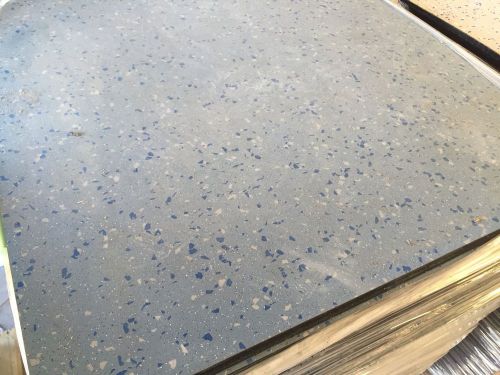 100 pcs 27&#034;x27&#034;x3/8&#034;(506sq ft)heavy rubber sports flooring Aqua W. Blue   flecks