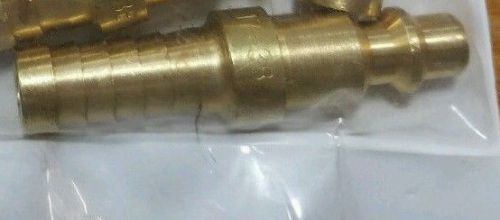 1 foster 17-3b 3/8&#034; id hose barb x 1/4&#034; industrial plug brass air fitting for sale