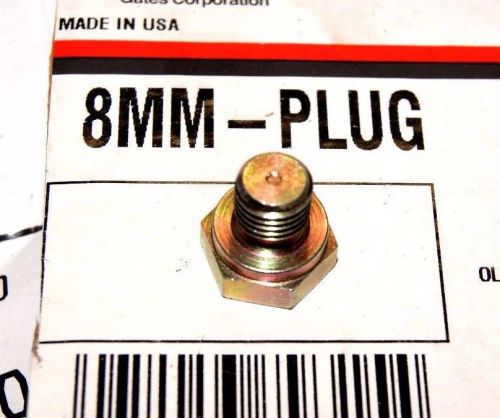(qty 25) gates 8mm-plug, g64790-0008 male metric plug - thread size m08x1.0 for sale