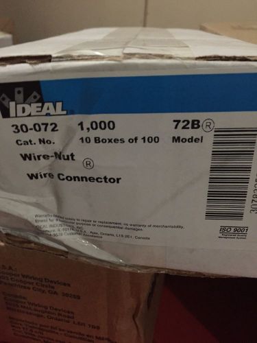Qty. 1000  30-072 ideal wire nut/wire connector 72b for sale