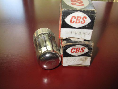 Lot of 2 Vintage CBS 14AF7 Vacuum Tubes - Tests Good!