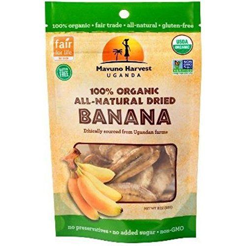 Mavuno Harvest Organic Dried Banana, 2 Ounce -- 6 per case.