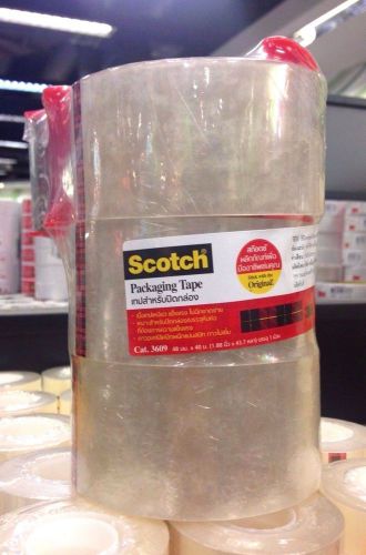 3m scotch clear brown shipping packing tape 3 rolls 1 dispenser heavy duty new for sale