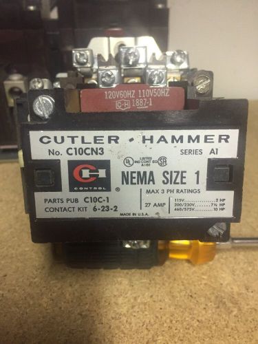 Cutler Hammer A10CN3 Nema Size 1 Motor Starter