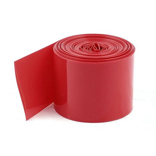 5Meters 29.5mm Width PVC Heat Shrink Tubing Red for 1 x 18650 Battery ZH