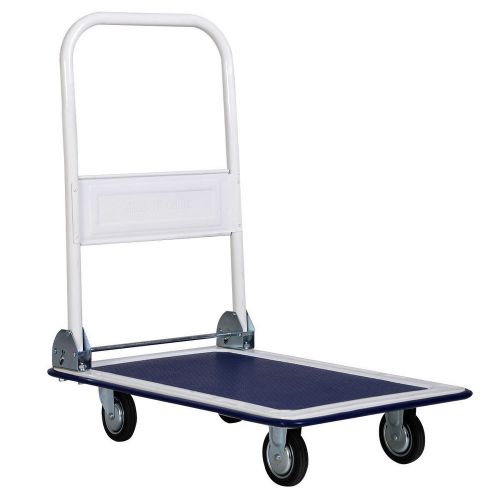 330lbs platform cart dolly folding foldable moving warehouse push hand truck new for sale