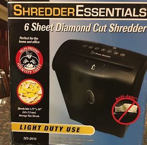 Shredder Essentials 6-Sheet Diamond-Cut Shredder
