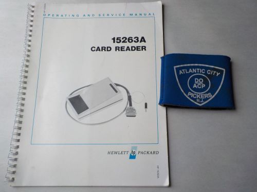 HEWLETT PACKARD 15263A CARD READER OPERATING AND SERVICE MANUAL