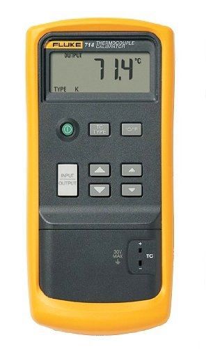 Fluke 714 lcd thermocouple calibrator, 75mv voltage for sale