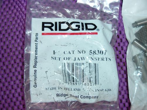 *New* Genuine Ridgid  Part 58307 Jaw Inserts Set Kit  CONDUIT THREADING MACHINE