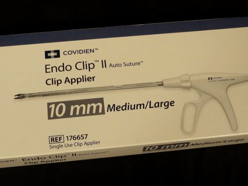 Lot/2 covidien endo clip ii applier 176657 auto suture~4/2020~10mm~med/large for sale