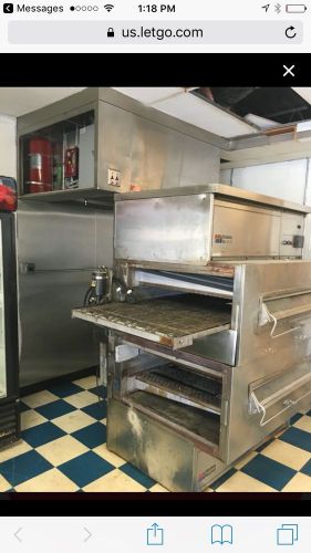 Middleby marshall ps 360 wb double stack natural gas conveyor pizza ovens for sale