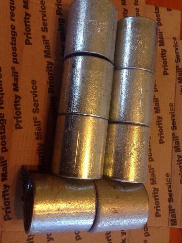 1-1/4&#034; threaded conduit coupling 0321302739 galvanized lot of 8 for sale