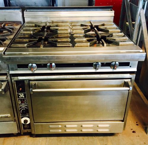 Commercial 4 burner stove with convection oven for sale