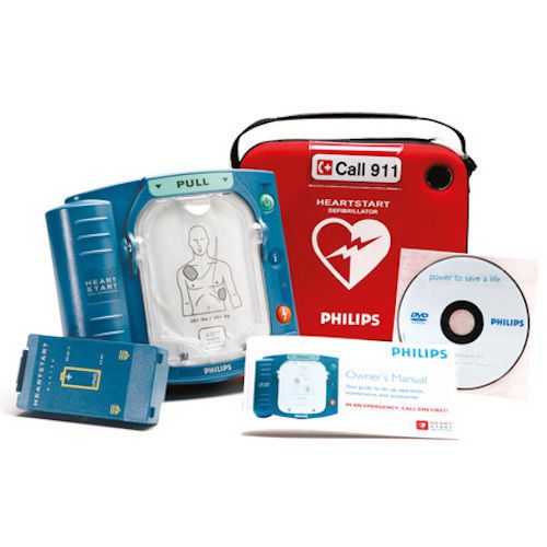 Aed philips heartstart onsite defibrillator m5066a with warranty sealed nib for sale